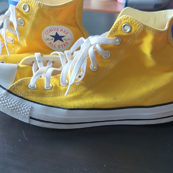 Converse Yellow High-Top Sneakers - Picture 3 of 5